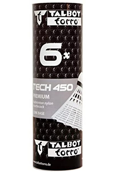 Talbot torro Fluturași de badminton din nailon, albi, rezistenți, SLOW, 6 buc...