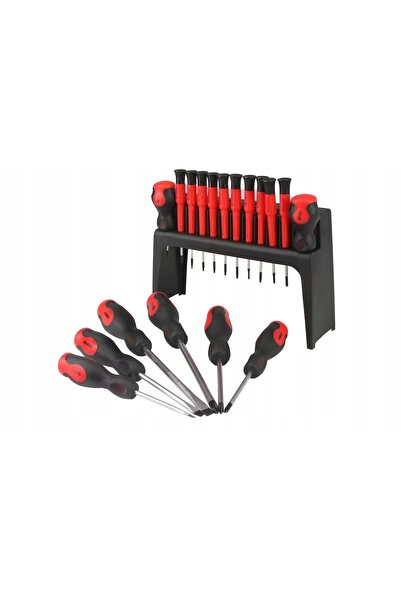 NO BRAND Set de șurubelnițe Mar-Pol cu magnet, 18 piese, pe suport M61008