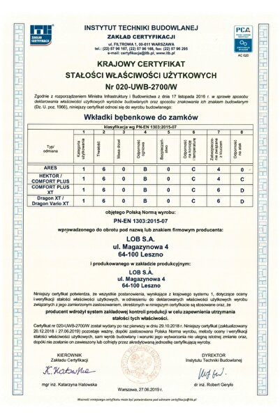 NO BRAND Set de cartușe pentru tambur 50/55 + 50g/55 Negru 6 chei Yale Y500
