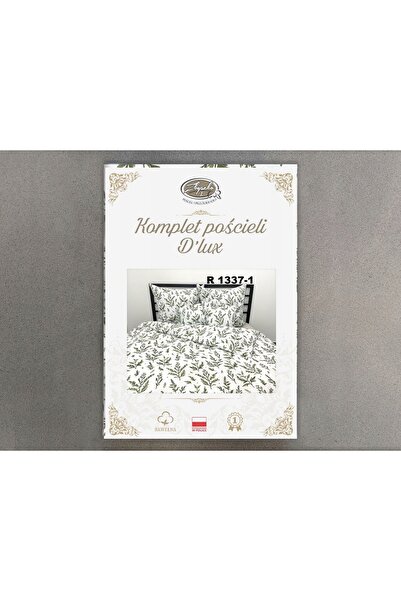 NO BRAND Lenjerie de pat din bumbac 160x200 lux 1337-1 frunze de ierburi verzi