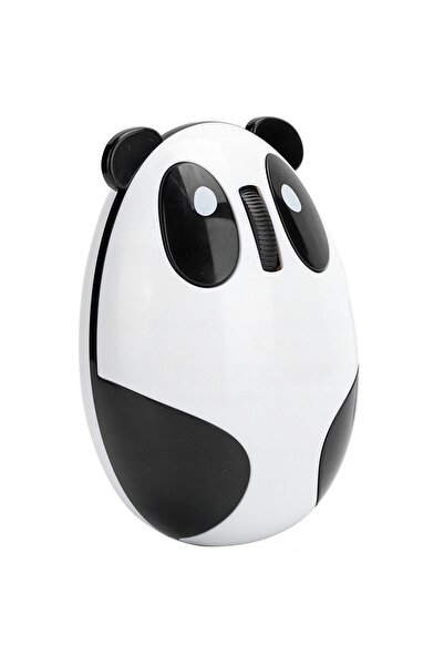 NO BRAND Mouse Wireless Mini cu desene animate 2,4 Ghz Alb
