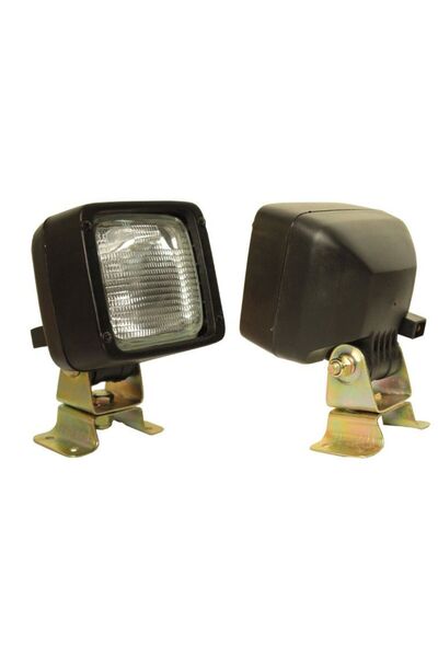 NO BRAND Proiector de lucru cu bec H3 55W 12V Halogen Pătrat cu Suport