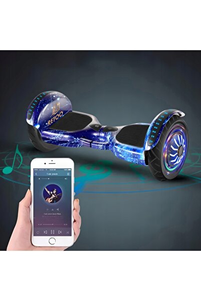 NO BRAND Skateboard electric Hoverboard Skateboard Roți mari 6,5” LED RGB Blu...