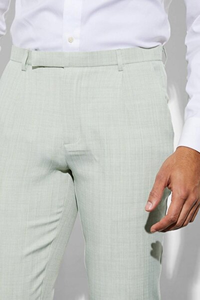 NO BRAND Pantaloni eleganți verzi cu talie înaltă, model țigară, boohooman 32