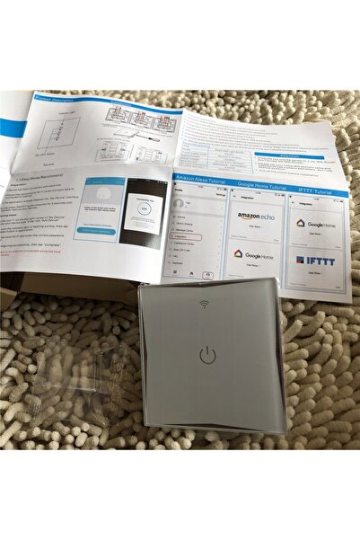 NO BRAND Întrerupător de lumină cu control tactil, Wi-Fi, Smart Home, compati...