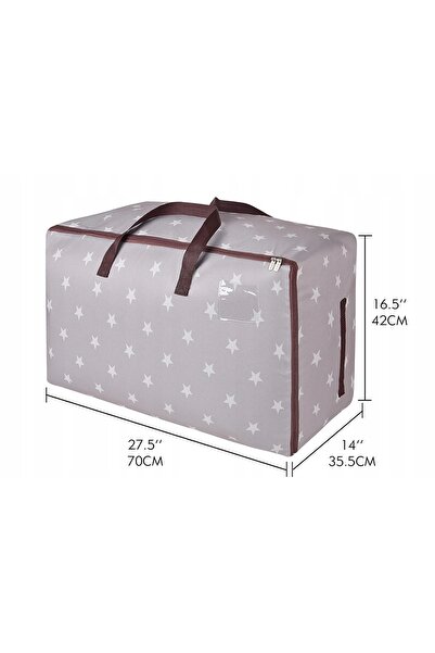 NO BRAND Sac de depozitare haine, mare, de 150l, cu fermoar, rezistent la umi...