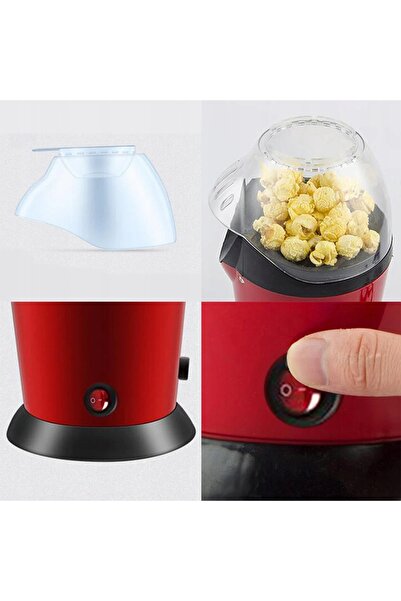 NO BRAND Aparat de făcut popcorn de 900W, putere mare, fără ulei, pentru uz c...