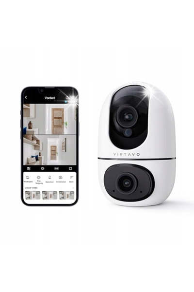 NO BRAND Cameră de interior Virtavo xd1 cu 360 °   PTZ WiFi cu lentilă dublă