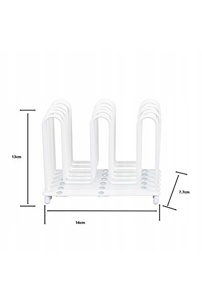 NO BRAND Suport Delinia pentru capace și tigăi extensibil alb 71x13 cm Ct-Ka-