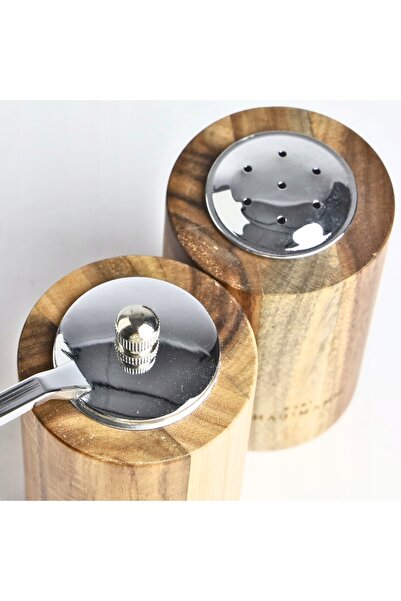 NO BRAND Set râșnițe de sare și piper, acționate manual, 2 bucăți