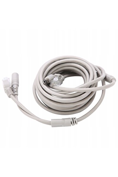 NO BRAND Cablu Ethernet RJ45+DC pentru cameră IP și sistem NVR 5M
