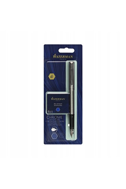NO BRAND Set stilou Waterman Allure Chrome + cartuș