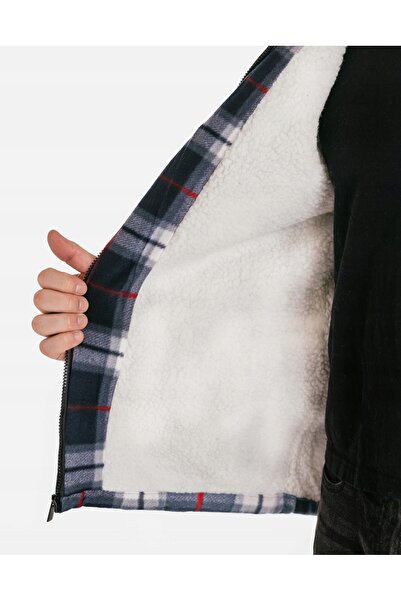NO BRAND Bluză termică călduroasă pentru bărbați, din fleece, căptușită cu bl...