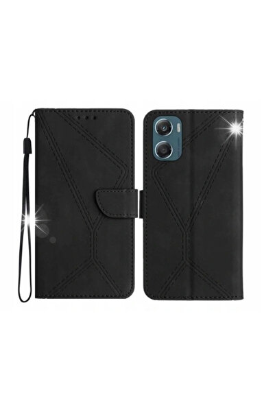 NO BRAND Husă din piele magnetică pentru Motorola Moto G60