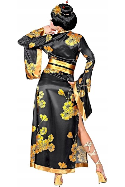 NO BRAND Costum Japonez Geisha Kimono Set Complet Deghizare Petrecere Hallowe...