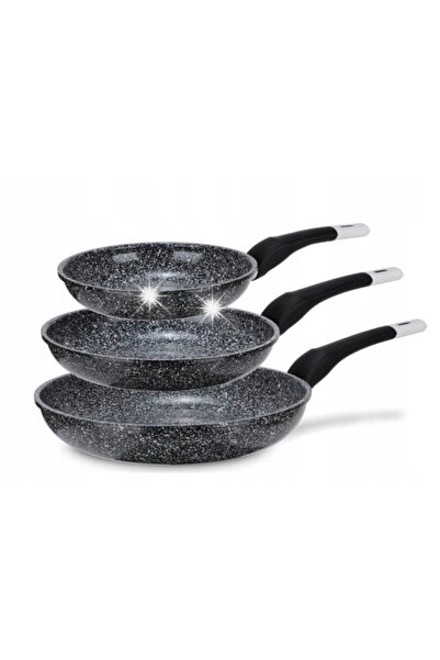 NO BRAND SET DE TIGĂNĂRI 20/24/28cm CU STRAT DE MARMURĂ, 3 BUCĂȚI