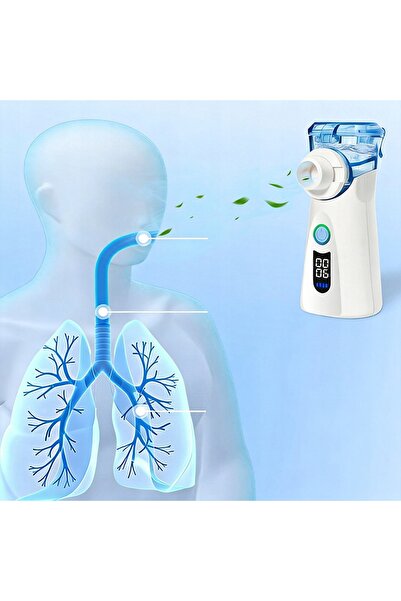 NO BRAND 2-5μm USB-C 800mAh Nebulizator Silențios de Uz Casnic Pentru Adulți ...