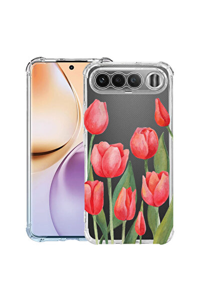 bestcase ®   Husă Antișoc pentru Realme 16, Lalele Roșii, 3156793 AS 633