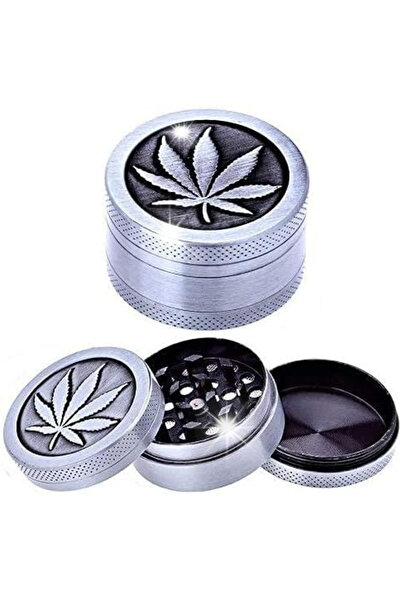 NO BRAND Râșniță metalică de 40mm cu 3 piese pentru tutun și ierburi, cu sită.