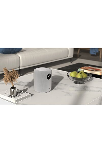 NO BRAND Wiim Boxă de sunet Wireless Wi-Fi 6 Bluetooth Multiroom Ai Alb LCD