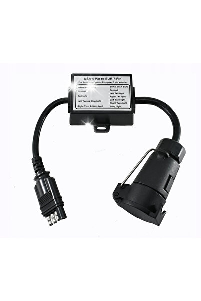 NO BRAND Adaptor priză Hakowe de la 4 pini SUA la 7 pini UE, cablu priză Europa