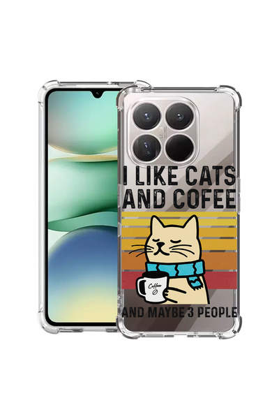 bestcase ® Husa Anti Shock Case For Motorola Edge 70 Fusion, Cats And Cofee, ...