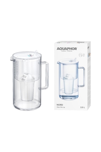 Aquaphor Morion Carafa filtrantă din sticlă Aquaphor Nord 2,5L cu cartuș A5 (...