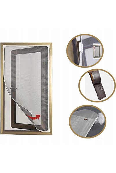 NO BRAND Plasă de țânțari DIY 120x180cm, pentru insecte, cu magnet, decupabilă