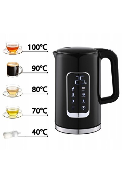 NO BRAND Fierbător electric Platinet Negru 2200 W 1,7 L Negru