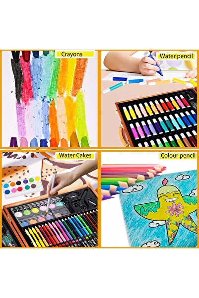 NO BRAND Set de călătorie artistic, 150 de elemente, Cutie, pentru copii