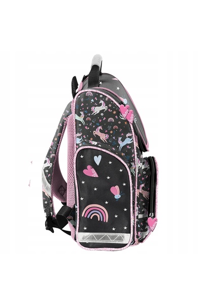 NO BRAND Rucsac școlar cu un singur compartiment Paso roz multicolor 1l