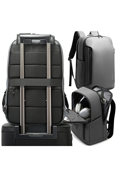 NO BRAND Rucsac Bange pentru laptop de până la 15.6 inch, 20-40 L, Gri