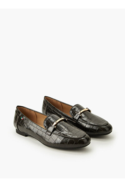 Renzo Ruganni Women Animal Print Slip-On Loafers