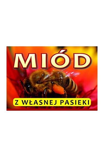 NO BRAND Panou informativ mare Miere din miereștele noastre proprii Design Tn05D