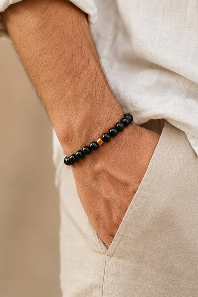 Orenda Design Onyx Men's Bracelet |   Power & Discipline Armor |   Natural Stone