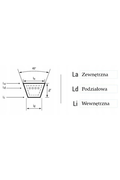 NO BRAND Hb1500 17X1500 Li 1470 Ld 1500 Curea trapezoidală Sanok
