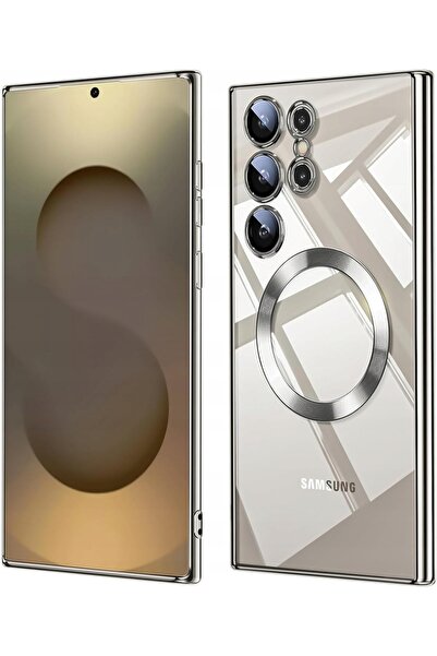 NO BRAND Husă Qiistar Magsafe Samsung Galaxy S25 Ultra Argintie Protecție Cameră