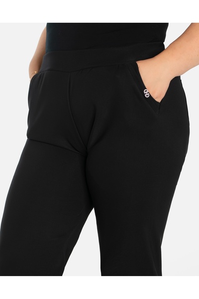 NO BRAND Pantaloni eleganți de damă cu talie înaltă 202313-1 8Xl/9Xl