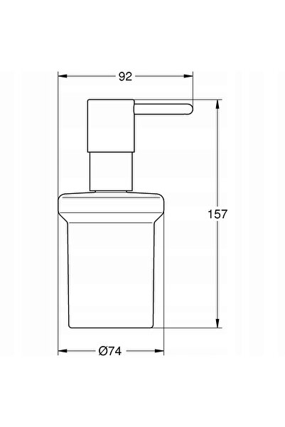 NO BRAND Dozator Grohe 160ml Essentials, Crom