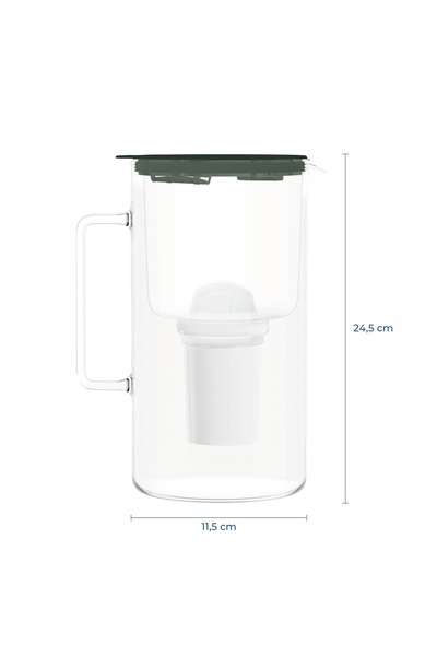 NO BRAND Wessper D4 Cană de filtrare din sticlă borosilicată Mini Ff Ge + 3 f...