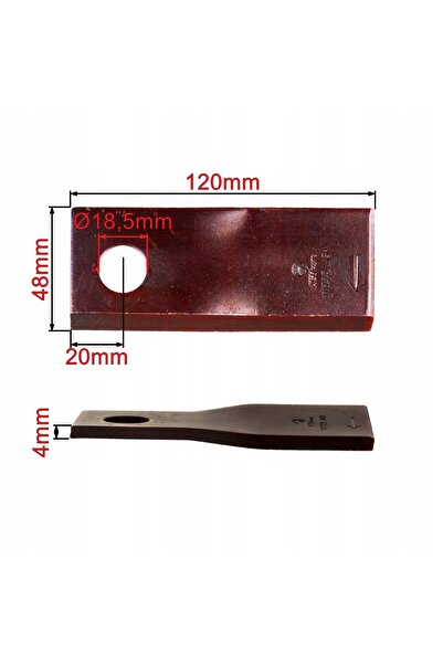 NO BRAND Cuțit cositoare cu disc, dreapta, 120x50x4mm, fișă 18,5mm, Vicon 902...