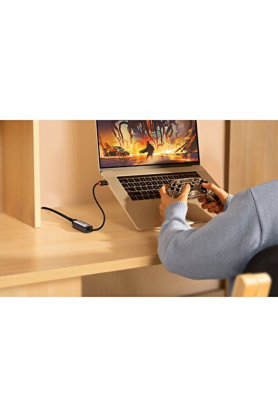 NO BRAND Adaptor Ethernet USB C la RJ45 Gigabit 1000Mbps