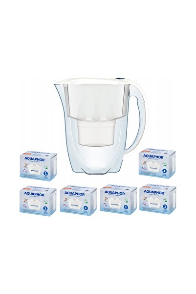 Aquaphor Morion Cană filtrantă de apă Aquaphor Amethyst White + 6 filtre Maxfor