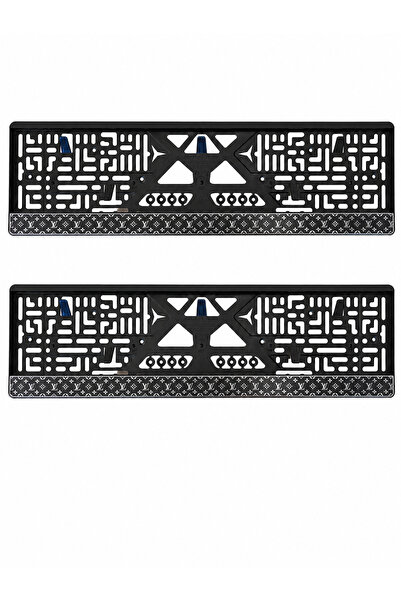 OTO SÜSLEN İSTANBUL Premium Louıs Vouitton Desenli Esnek ABS Araç Plakalığı 2...