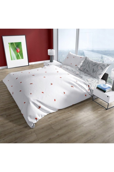 NO BRAND Lenjerie de pat din bumbac 160x200 Cottage Home 017 buburuze
