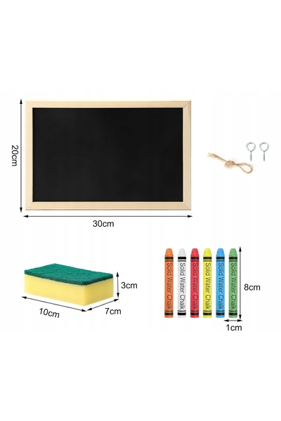NO BRAND Tablă mică pentru copii, 2 în 1, pentru școală, universală, 20x30, d...