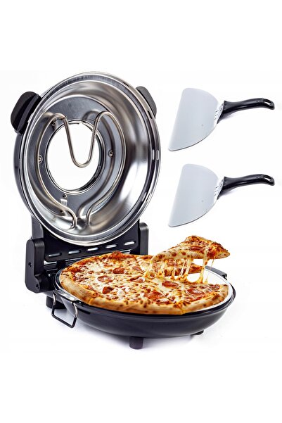 NO BRAND Cuptor mini pentru pizza PIEC DO PIZZY RIWALL RP-01 cu placă de piat...