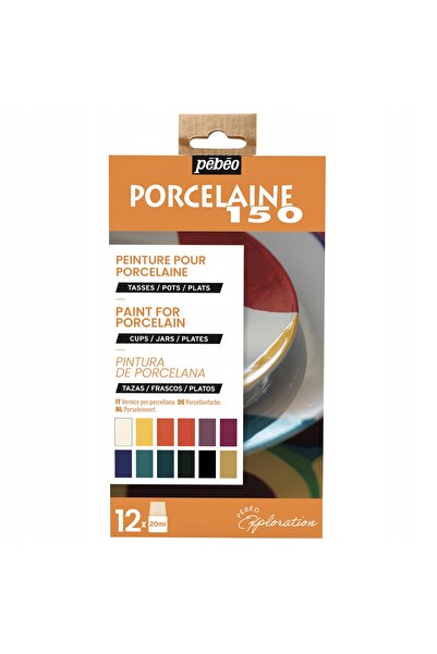 Pebeo Yayınları Vopsele pentru porțelan 12 x 20ml Set de vopsele Pebeo Porcel...