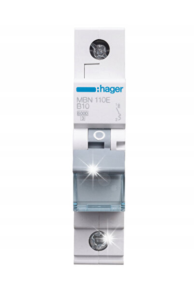 Hager Pharma 6Ka, B, 10A, 1P, B10 Hager Mbn110E