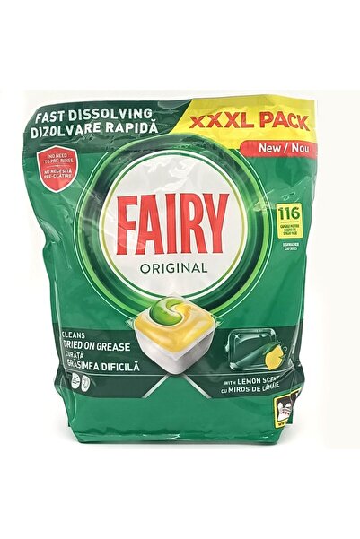 Fairy Dishwashing Detergent Capsules 116 pcs Original Lemon
